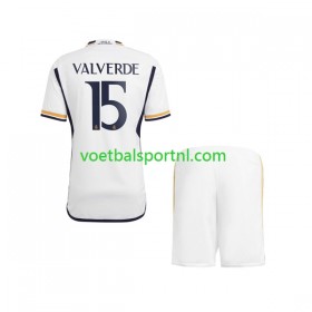 Real Madrid Federico Valverde 15 Kind Thuis Tenue 2023-24